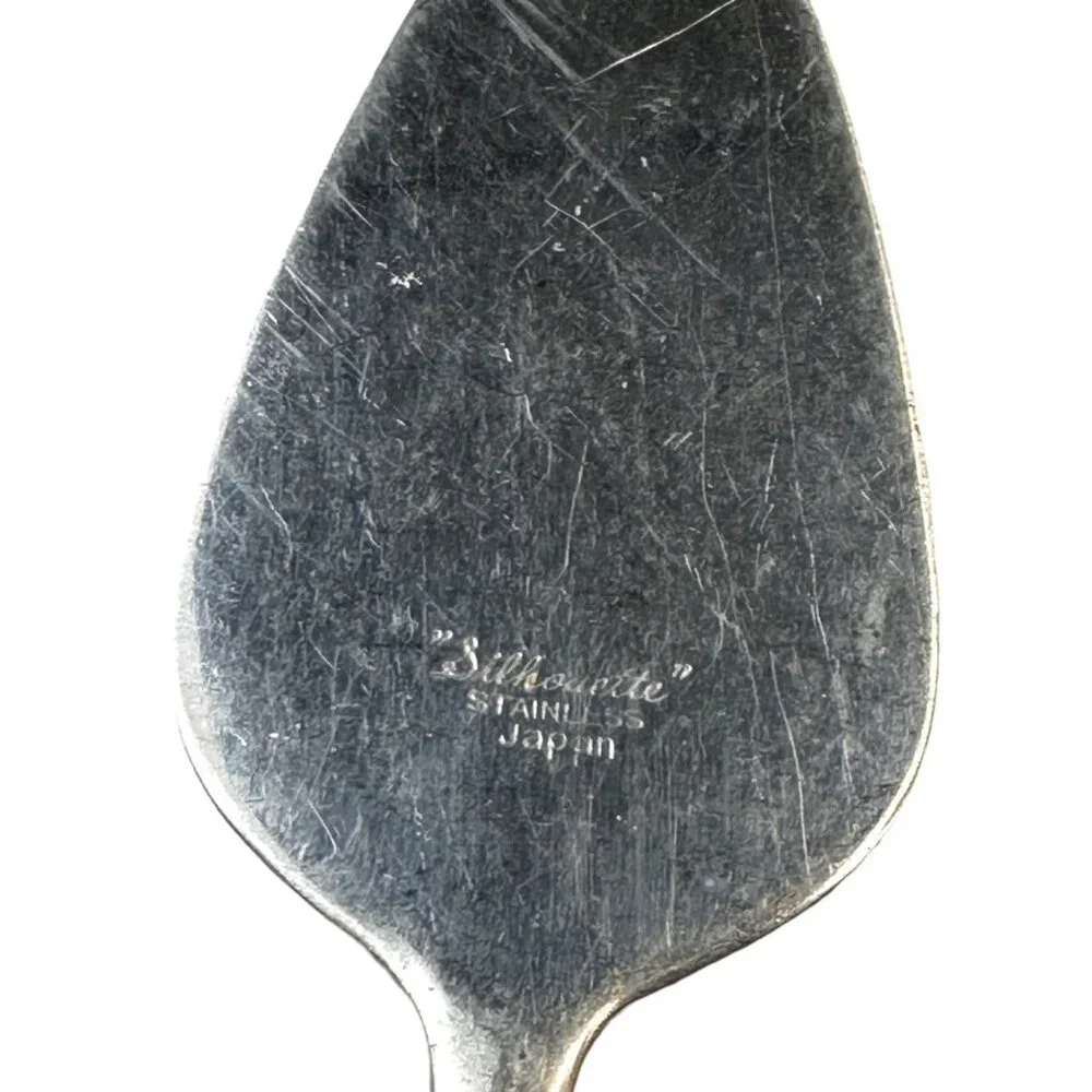 Stainless Steel Pie Server By Silhouette Japan With Serrated Edge Vintage Kitche